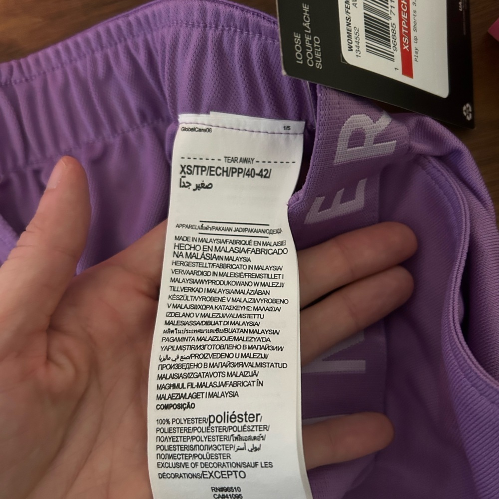 NWT Under Armour Women's Purple/Lavender Athletic Shorts, Size XS - Picture 5 of 6